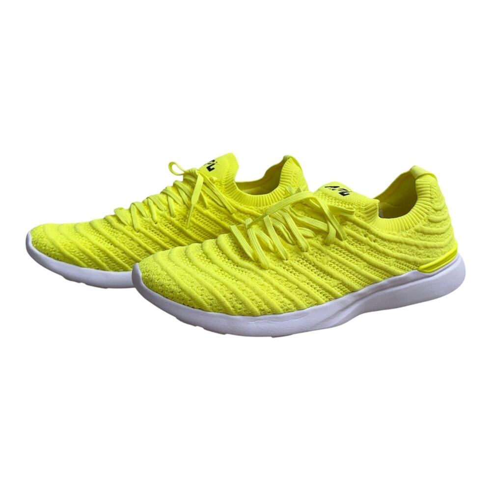 APL Men's TechLoom Wave Running Shoes, Neon Yellow, Size 11